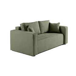 Bestmobilier Topaze - canapé droit 2 places - en tissu Topaze - canapé droit 2 places - en tissu - Vert