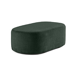 Bestmobilier Miro - pouf en velours texturé Miro - pouf en velours texturé - Vert