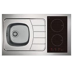 Mezieres EVIER INOX REVERSIBLE 1 CUVE 100 CM DOMINO INDUCTION