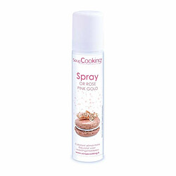 Scrapcooking Spray colorant alimentaire doré rose 75 ml