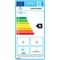 Climatiseur mobile 3540w 36m2 avec kit fenêtre - clim.3500bkt - CONFORT LINE