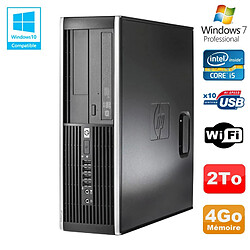 PC HP Elite 8300 SFF Core I5 3470 3.2GHz 4Go Disque 2To Graveur USB3 Wifi W7 · Occasion 