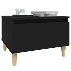 Acheter vidaXL Tables d'appoint 2 pcs Noir 50x46x35 cm Bois d'ingénierie