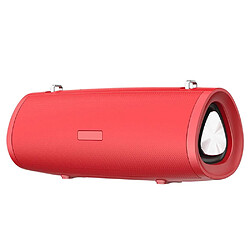 Yonis Enceinte Bluetooth Portable Son Surround Autonomie 30J Enceinte Bluetooth Portable Avec Microphone Intégré Et Support Carte TF AUX Rouge YONIS