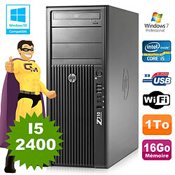 HP WorkStation Z210 Tour Core I5-2400 3.1Ghz 16Go Disque 1To Graveur W7 Wifi · Occasion 