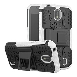 Coque en TPU hybride anti-dérapant blanc pour votre Nokia 1 