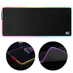 Tapis de souris et de clavier de jeu XXL 80x30cm avec éclairage LED RGB et dessous de bureau en caoutchouc antidérapant (800x300x4mm) 