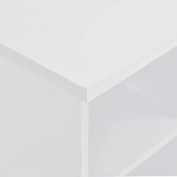 Avis vidaXL Table de bar Blanc 60x60x110 cm