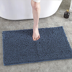 LUUCOZK Tapis de bain antidérapants absorbants à séchage rapide pour salle de bain - Bleu brume-40x60cm 