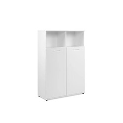 But Buffet haut 2 portes TOLEDO blanc brillant 