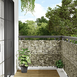 vidaXL Écran d'intimité de balcon aspect pierre 800x90 cm PVC 