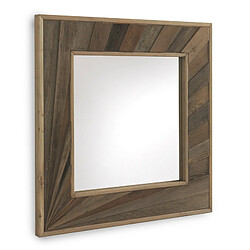 GEESE HOME 10237-Miroir carré en bois