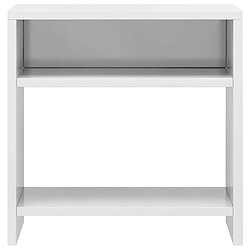 Acheter Maison Chic Table de chevet,Table de Nuit,Meuble de Rangement Blanc brillant 40 x 30 x 40 cm Aggloméré