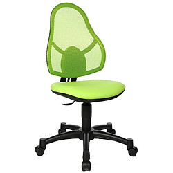 Topstar Chaise de bureau enfant / chaise de bureau pour enfant OPEN ART JUNIOR tissu en maille vert 