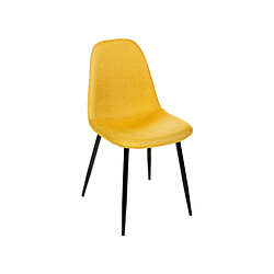 Atmosphera, Createur D'Interieur Lot de 2 chaises Tyka Karel - jaune - Atmosphera