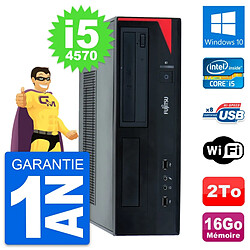 PC Fujitsu Esprimo E520 DT Intel i5-4570 RAM 16Go Disque Dur 2To Windows 10 Wifi · Occasion 