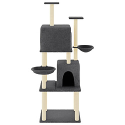 Avis Arbre à chat avec griffoirs,niche pour chat en sisal Gris foncé 180 cm -MN55108