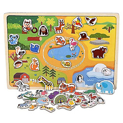 Universal Scènes de puzzle magnétique en bois jeu enfants bébé 