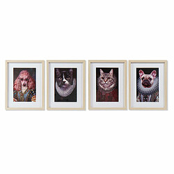 Cadre DKD Home Decor animaux (35 x 2 x 45 cm) (4 Unités) 