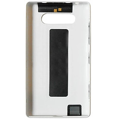 Wewoo Coque arrière blanc pour Nokia Lumia 820 pièce détachée Couvercle arrière de la batterie de logement + bouton latéral