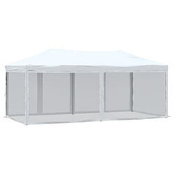 Acheter vidaXL Tente de réception pliable avec parois Blanc 3x6 m