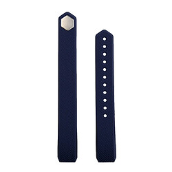 Wewoo Bracelet bleu foncé pour Watchband Alta Watch en silicone à texture oblique, grande taille, longueur: environ 22cm