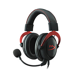 Chrono Casque de jeu HyperX Cloud II 7.1 Virtual Surround Sound avec boîtier de contrôle audio USB avancé(rouge)