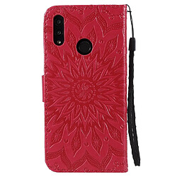 Avis Etui en PU tournesol magnétique avec support rouge pour votre Huawei Honor 10 Lite/P Smart (2019)