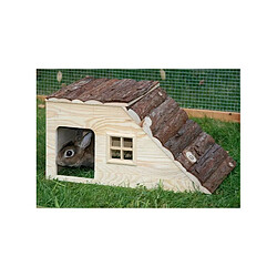 KERBL Maison Nature avec rampe pour rongeurs - 49x25x25cm 