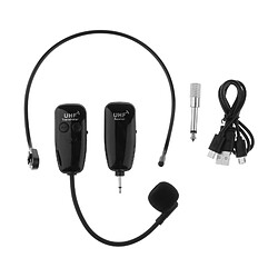 Sans fil Microphone Casque, uhf Sans Fil Casque Micro Système 50-80m Gamme Casque Mic et de Poche Mic 2 dans 1 pour Haut-Parleur enregistrement