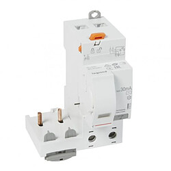 Legrand 410402 - Bloc différentiel adaptable DX3 - vis - 2P 230/400V 63A 30mA - type AC - disjoncteur 1 mod/pôle