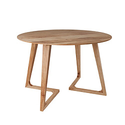 Rendez Vous Deco Table ronde 4 personnes en bois d'acacia D115 cm