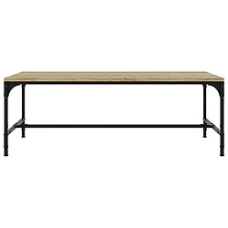 Avis vidaXL Table basse Chêne sonoma 100x50x35 cm Bois d'ingénierie