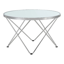 Acheter Table basse Nikkeby ronde métal 80 x 50 cm [en.casa]