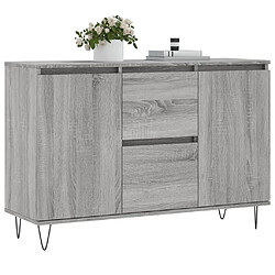 Avis Maison Chic Commode Buffet - Meuble de rangement sonoma gris 104x35x70 cm bois d'ingénierie -GKD38860