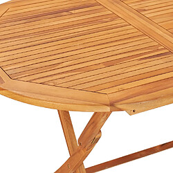 Avis vidaXL Table pliable de jardin 160x80x75 cm Bois de teck solide