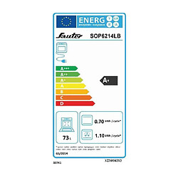 Four intégrable multifonction 73l 60cm a+ pyrolyse inox - sop6214lb - SAUTER