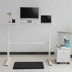 Bureau Ergo Office réglable en hauteur max 117cm, max 40 kg, avec un plan de travail assis/debout, ER-401 W couleur blanc pas cher