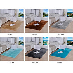 Acheter LUUCOZK Tapis Moelleux en Fausse Fourrure Tapis Shaggy pour Chambre à Coucher Salon-Couleur Camel Jaune-30x50 cm