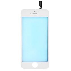 Wewoo Pour l'écran tactile (seul sans le LCD) de blanc 5S iPhone avec le cadre avant d'écran d'affichage à cristaux liquides et l'adhésif optiquement clair d'OCA pièce détachée