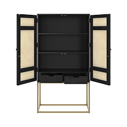 Acheter Rendez Vous Deco Armoire Shellona noire en cannage