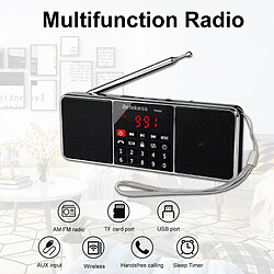 Universal TR602 radio Bluetooth AM FM stéréo récepteur radio portable avec lecteur MP3 sans fil haut-parleur support carte TF minuteur de sommeil