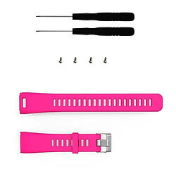 Wewoo Bracelet pour montre connectée Dragonne Sport en silicone Garmin Vivosmart HR 1 Rose Red pas cher