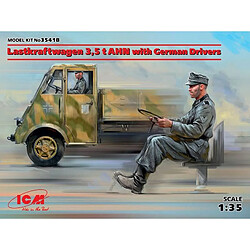 Icm Maquette Camion Lastkraftwagen 3,5 T Ahn With German Drivers 