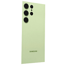 Avis Vitre Arrière pour Samsung S23 Ultra avec Lentille Caméra Original Vert Citron