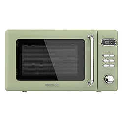 Cecotec Microondas Digital con Grill de 20 L Proclean 5110 Retro Green. 700 W, 5 Niveles, Temporizador, 8 Programas