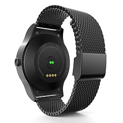 Wewoo Montre connectée 1.28 pouces couleur bracelet en acier Bluetooth Smart Watch, imperméable à l'eau, contrôle de la voix de soutien / moniteur de fréquence cardiaque / de sommeil / caméra Bluetooth, compatible avec Android et iOS système