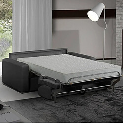 Inside 75 Canapé convertible express 120 IMPERIAL matelas 22 cm sommier lattes microfibre Antara graphite