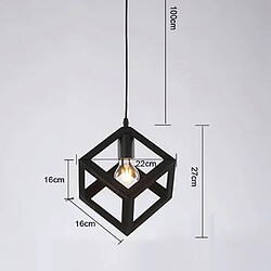 Stoex E27 DIY Suspension vintage industrielle lustre rétro luminaires corde réglable