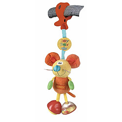 Playgro Jouet pour Poussette Souris Clip Clop, Dès la Naissance, Dingly Dangly Mimsy, Orange/Multicolore, 40144 